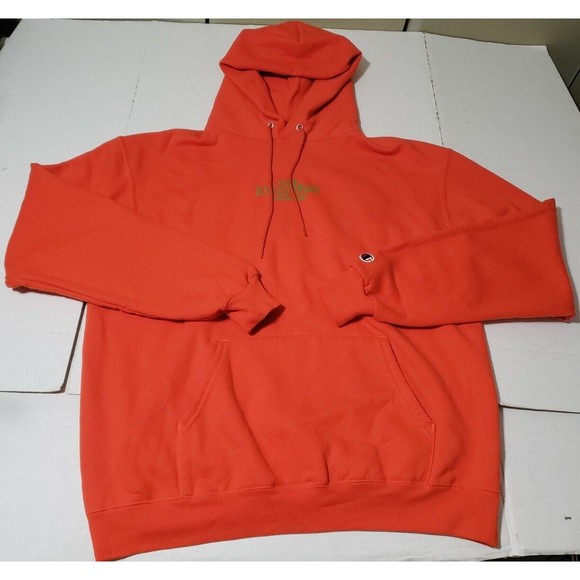 Orange Champion The Smokers Club Smoking Hoodie "World Wide Rollers" Large - Picture 5 of 12